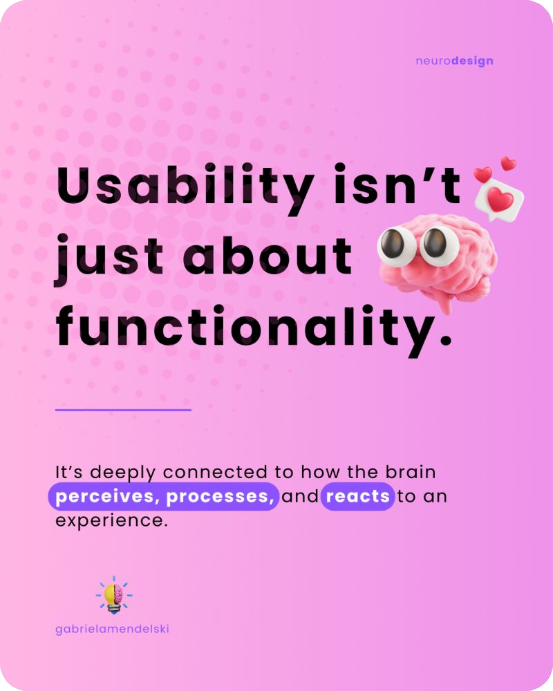 Usability isn't just about functionality